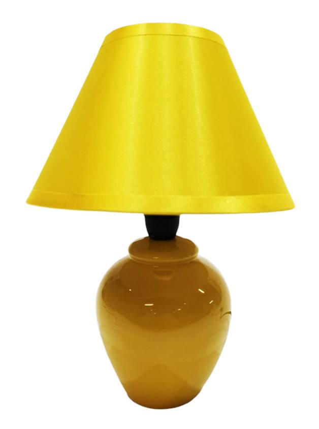 Нощна лампа 25см жълта