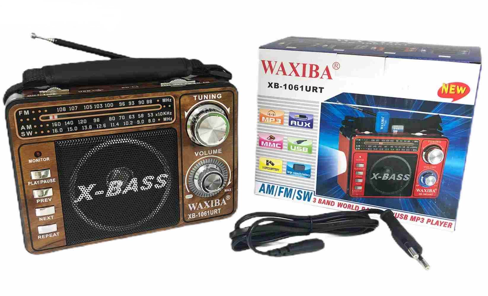 Радио WAXIBA XB-1061URT MP3/AUX/MM card/USB/XXX