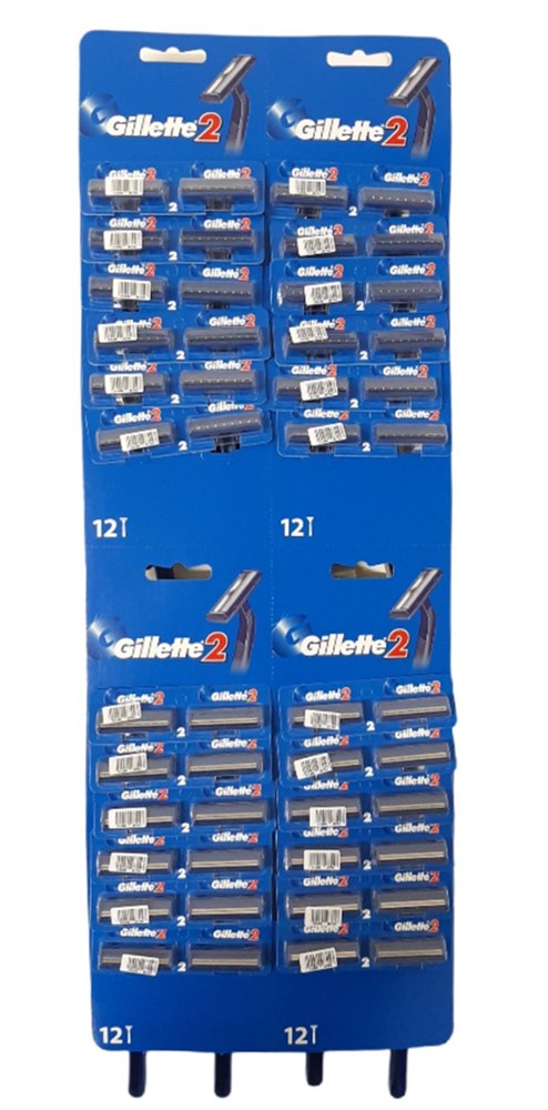 Самобръсначка Gillette с 2 ножчета  /48 броя на кора/
