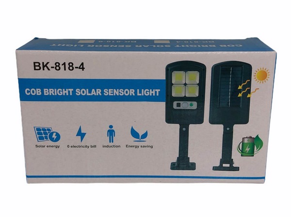 Фенер соларен улична лампа със сензор за движение и светлина с 6 диода BK-818
