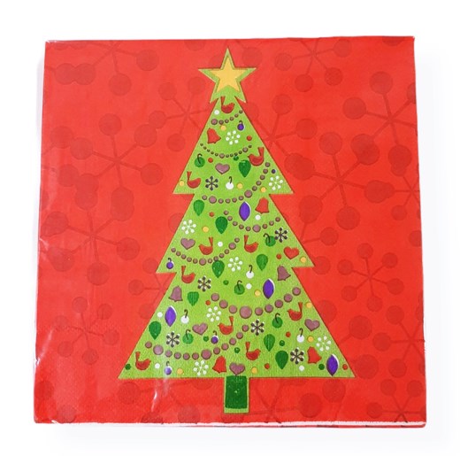 Салфетки двупластови декор Коледна елха 20 бр. в плик № HF - 0231
