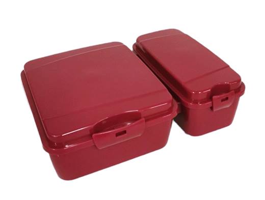 Кутия за храна Premium двойна 6,5см х 16,5см х 22см MP /12 броя в стек/