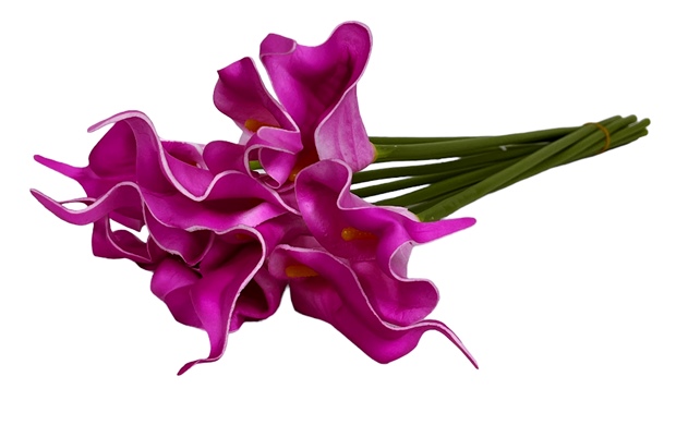 Изкуствено цвете Кала 35 см лилава /10 броя в стек/