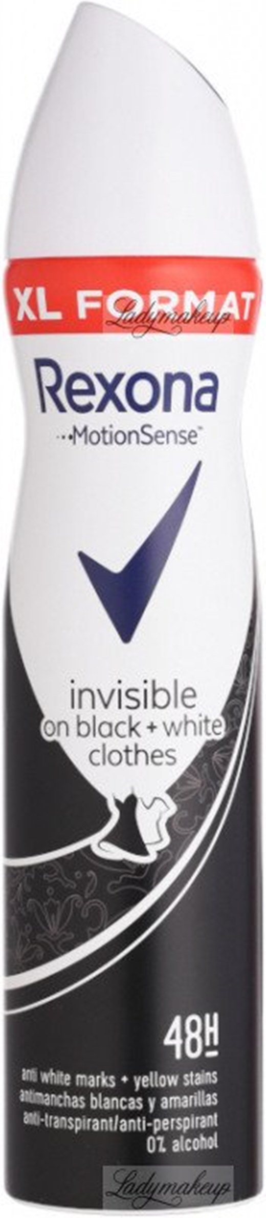Дезодорант дамски Rexona invisible black and white 250 ml R /6 броя в стек/