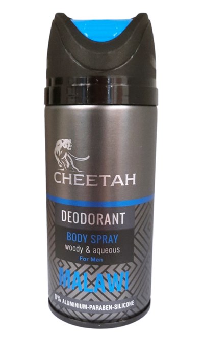 Дезодорант CHEETAH 150мл мъжки MALAWI /24 броя в кашон/