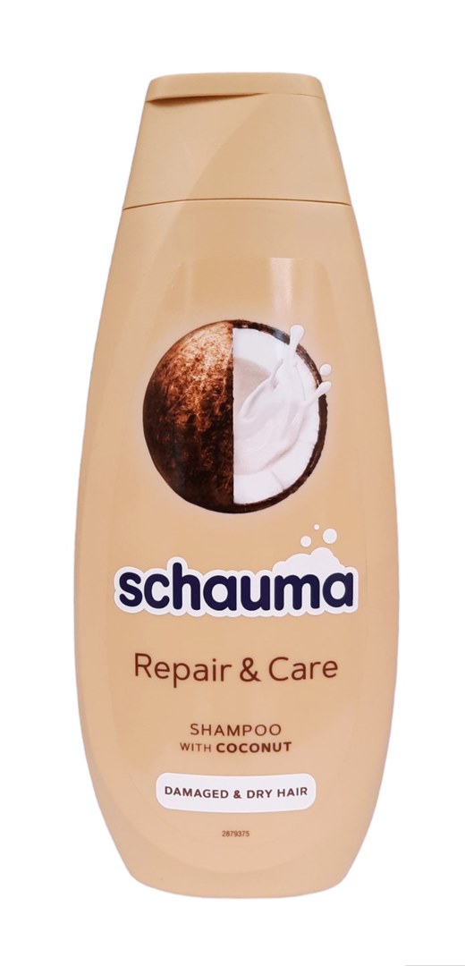 Шампоан Schauma 400ml Repair and Care с кокос /5 броя в стек/