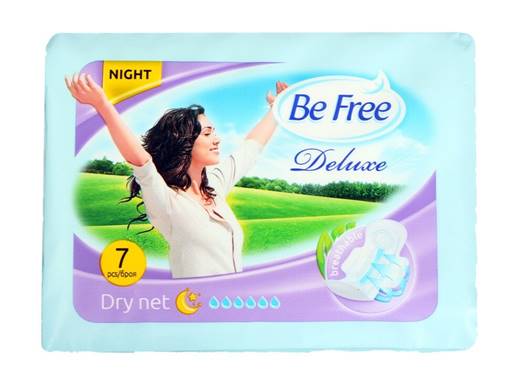 Дамски превръзки Be Free Deluxe нощни 7 броя коприна