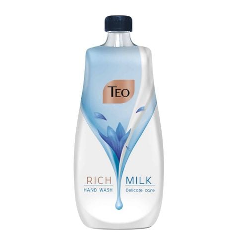 Течен сапун ТЕО 800ml Rich milk Delicate ROSE/CARE  /12 броя в кашон/