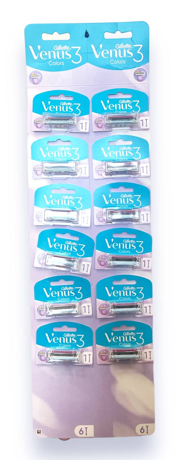 Самобръсначка дамска Gillette Venus 3 ножчета Colors 12 броя на кора R