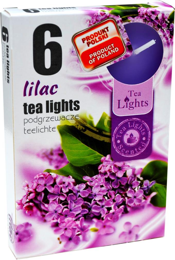 Свещ чаена ароматизирана 6-ца LILAC №334 /15 комплекта  в стек/ ADMIT