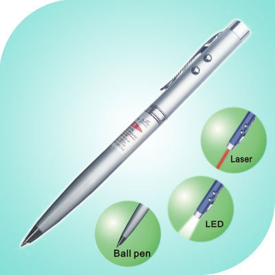 Химикалка с LED фенерче и лазер 3 в 1 №JD-601 /24 броя в кутия/